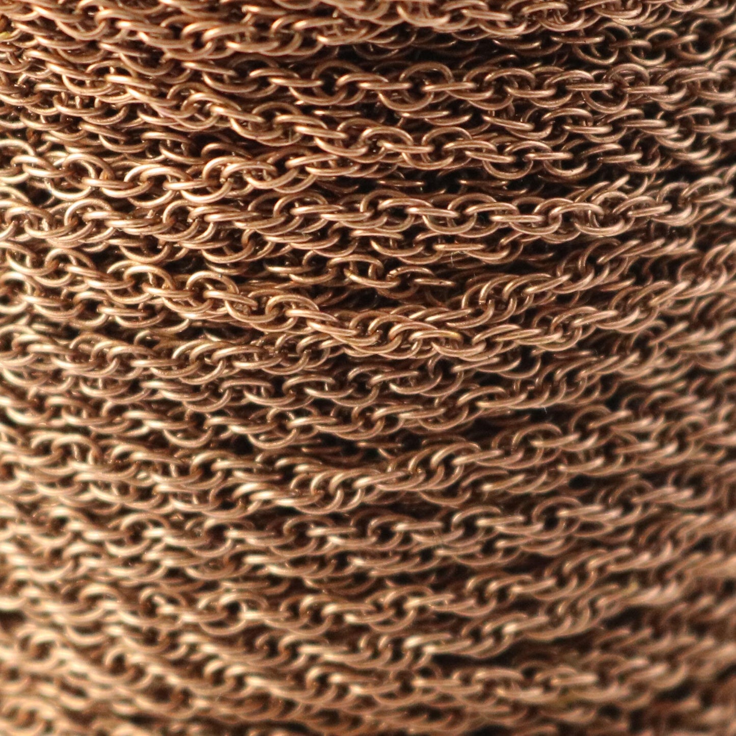 NEWnew 10 feet spool of Antique Copper Plated SOLDERED ROPE Twisted Curb Chain - 2.0mm width Solder link -with Free Matching Jumpring(10pcs)