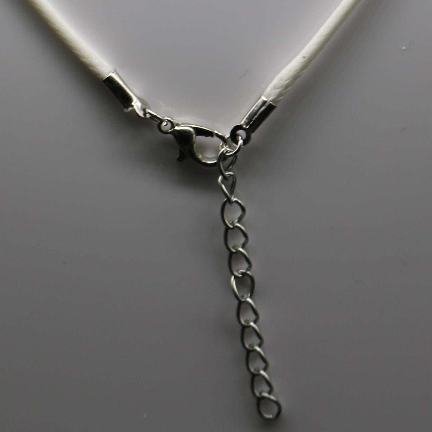 1/5/10/25/50/100pcs 1.5mm/2.0mm 18-20 inch adjustable compressed cotton quality necklace cord - White