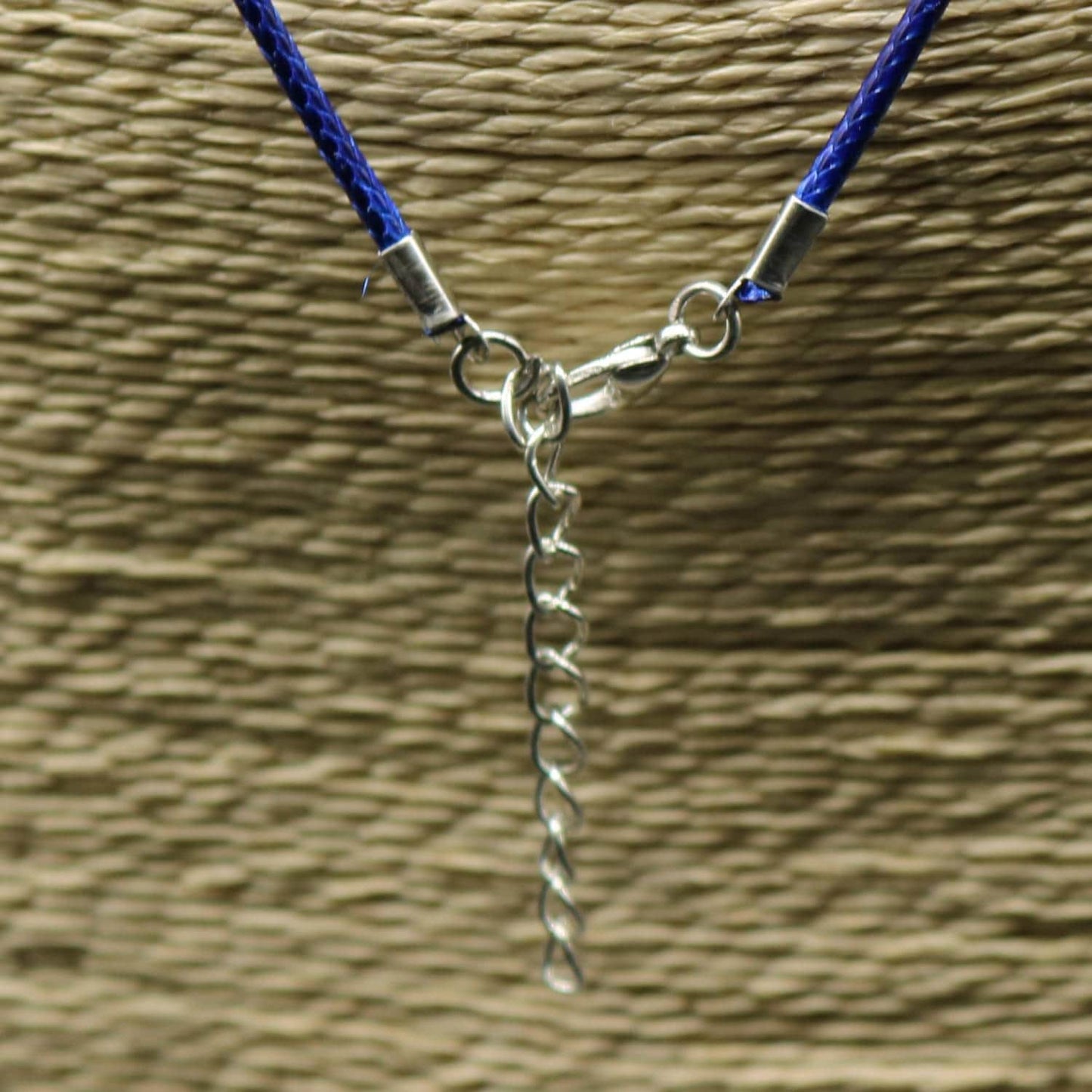 NEW 100 pcs 2.0mm 18-20 inch Adjustable compressed cotton quality necklace cord - Dark Blue