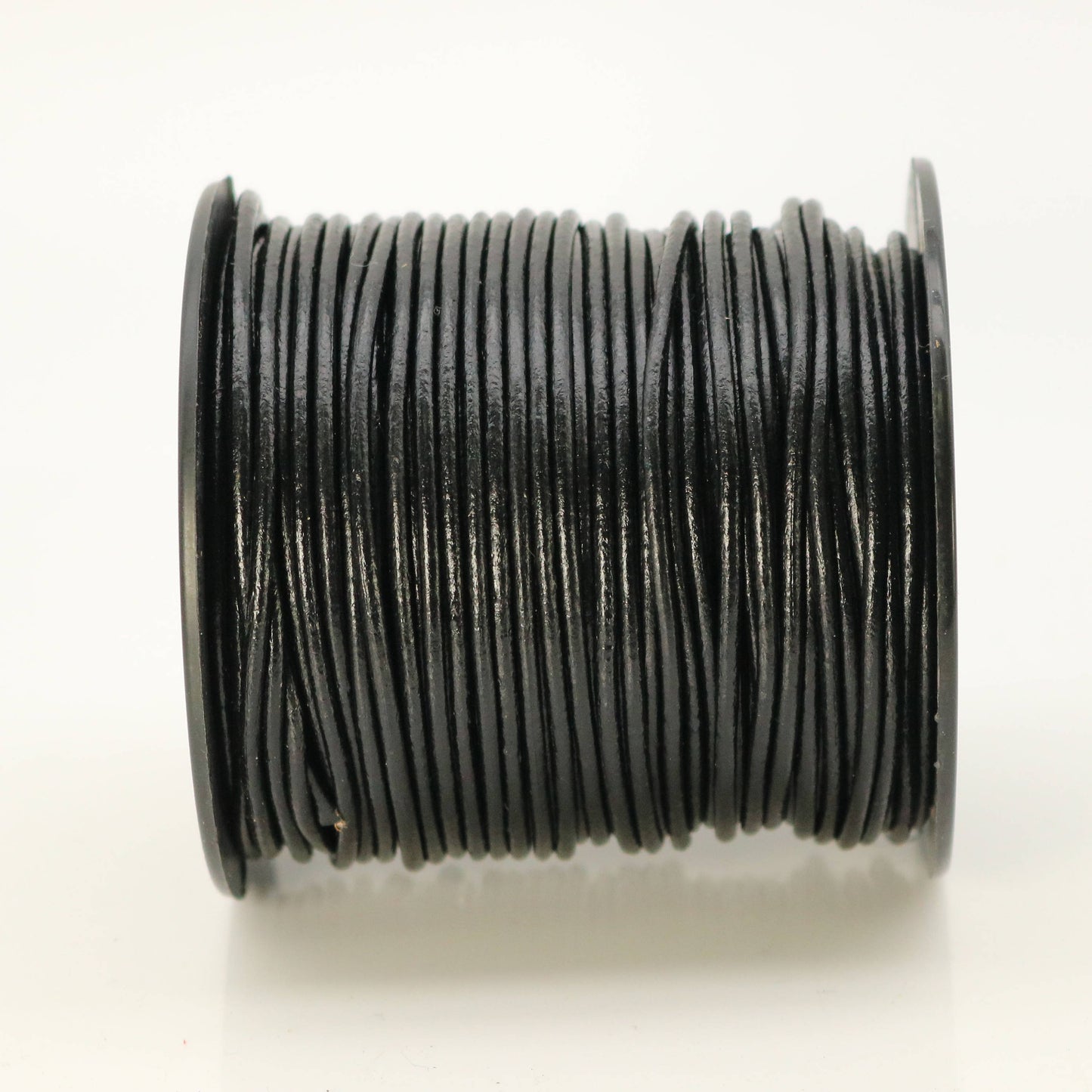 Wholesale Lot 30 feet Black Leather Cord (01) - 2mm Genuine Leather Round Cord - USA Seller - from California USA