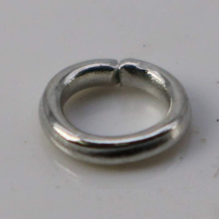 200 pcs of 5mm Jump Rings, Rhodium Plated Jump Rings Open 5mmx1.0mm 18 Gauge 18G Link Connector Open Jump O Ring - 10x5mm