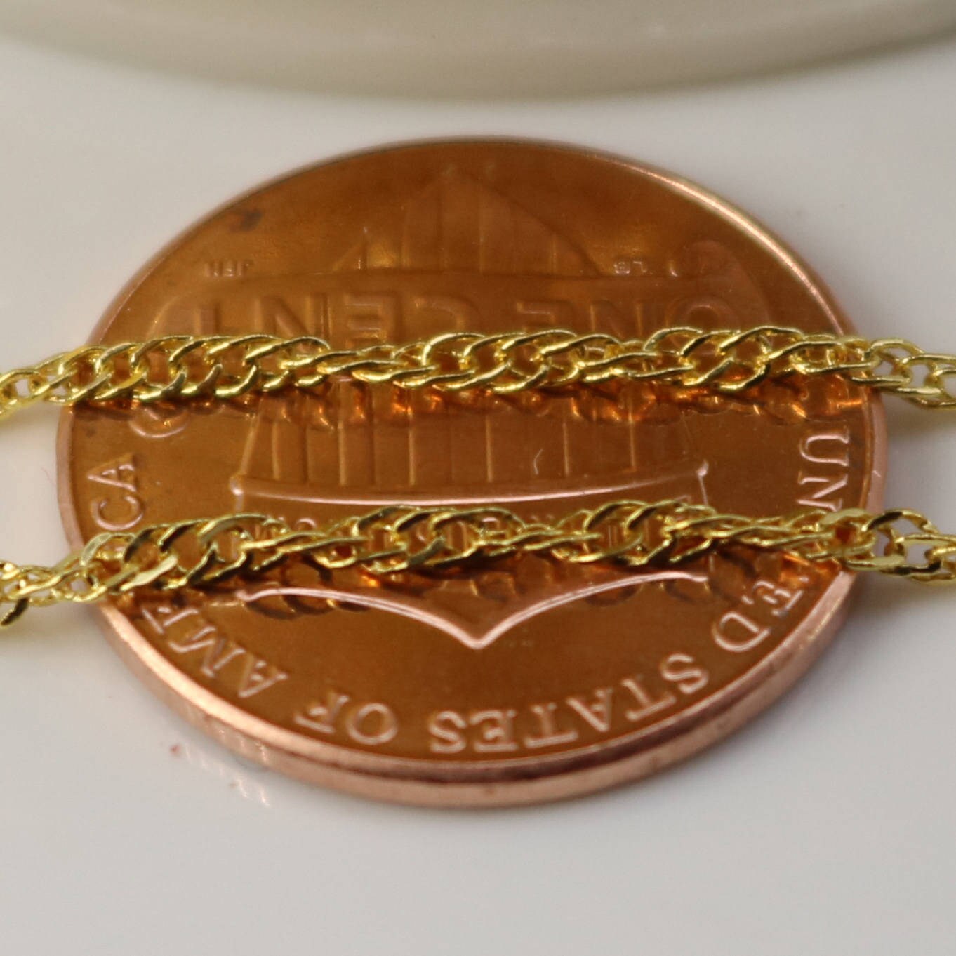 NEWnew 10 feet spool of Gold Plated SOLDERED TWIST Twisted Rope Curb Chain - 1.8mm width Solder link - with Free Jumpring (10 pcs)