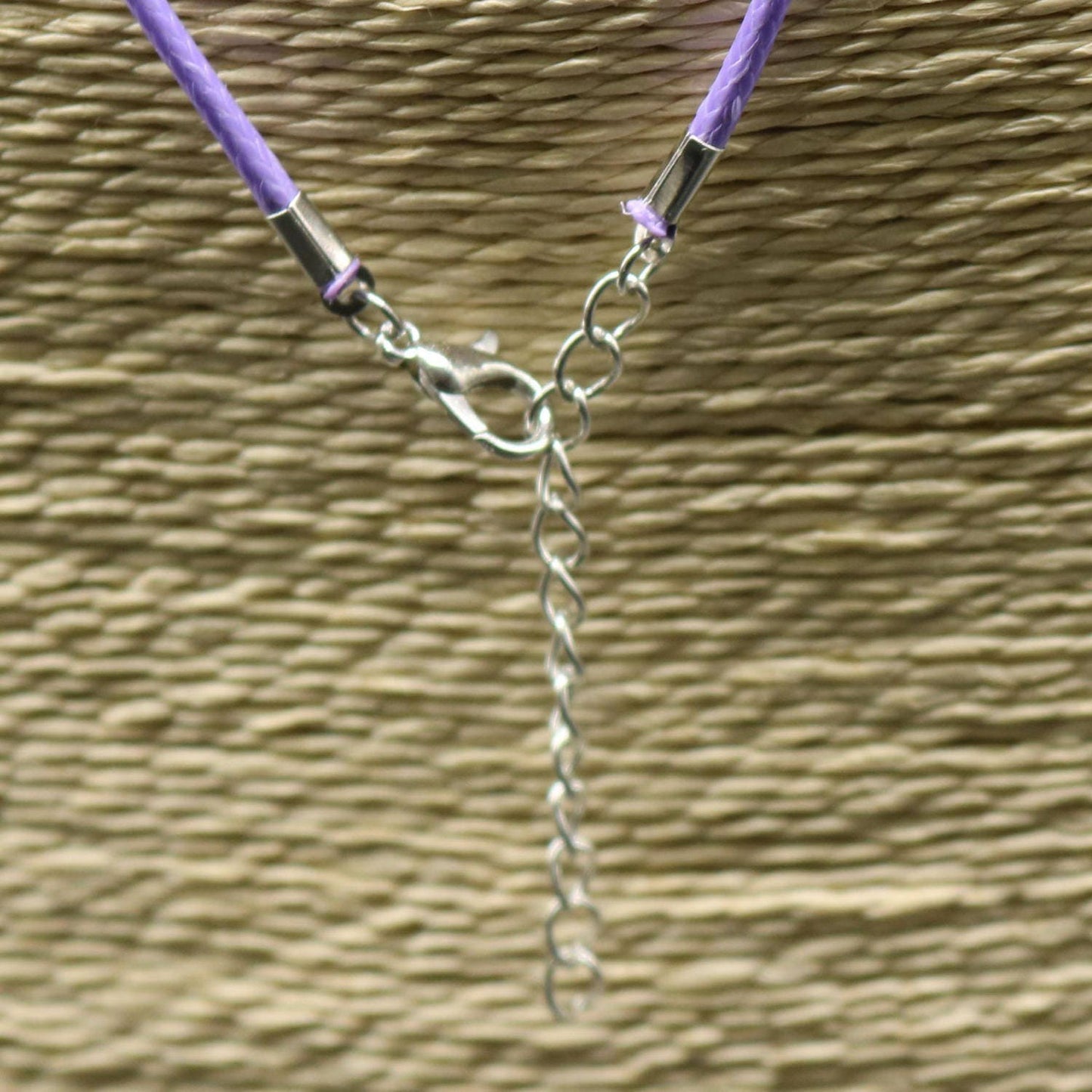 NEW 50 pcs 2.0mm 18-20 inch Adjustable compressed cotton quality necklace cord - Purple