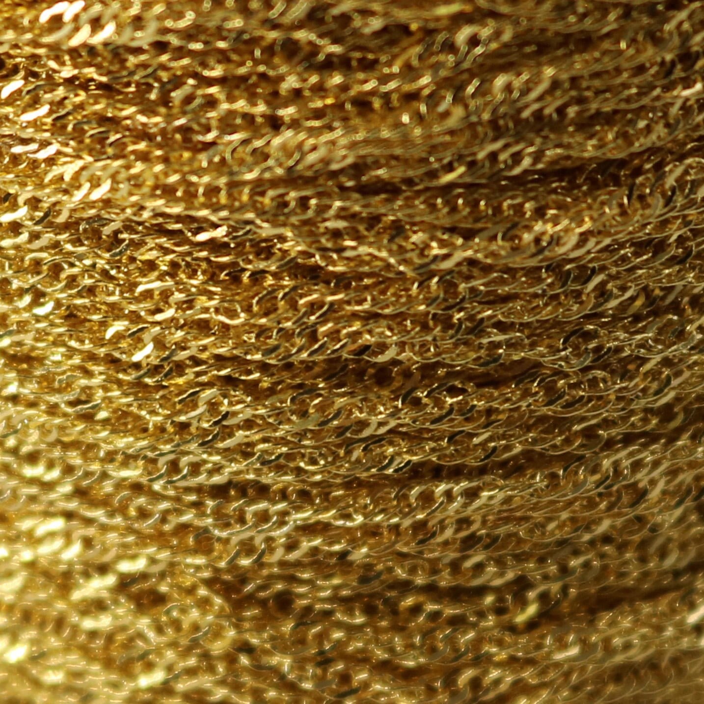 NEWnew 100 feet spool of Gold Plated SOLDERED TWIST Twisted Rope Curb Chain - 1.8mm width Solder link - with Free Jumpring (100 pcs)