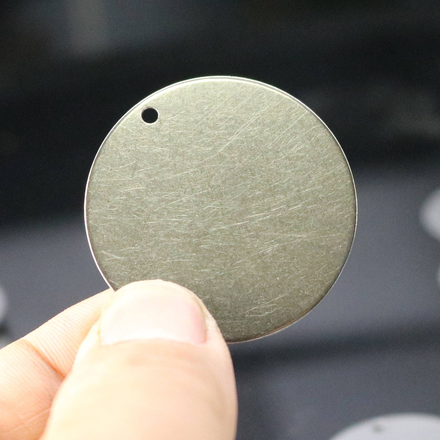 5 pcs of 1-9/16" Stainless Steel Stamping Blanks Disc - 1-9/16 inch 40 mm 18 gauge 1.0mm thickness - Blank Stamping Metal Flat Discs Tags
