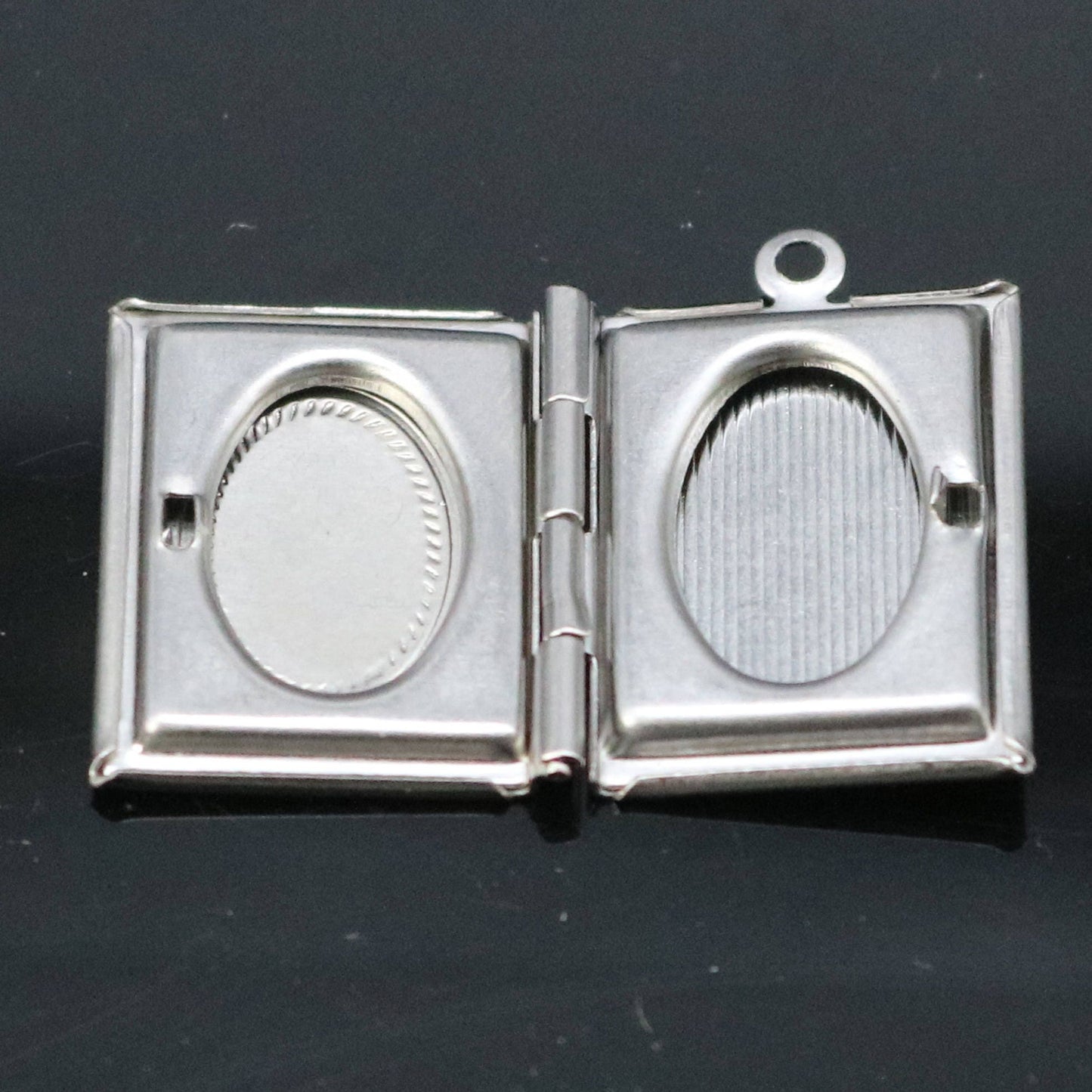 1/5/10/25 pcs STAINLESS STEEL Book Locket Pendant Charm - 20x27mm 4.3mm thickness - Pendant Charm - Ship from California USA