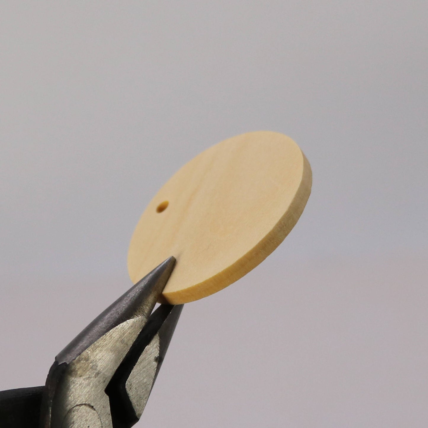 50 pcs of 1 3/8" - 35mm Diameter Unfinished Wood with Hole Blank Pendants - Round Wooden Circle Disc - Smooth Blanks - from California USA