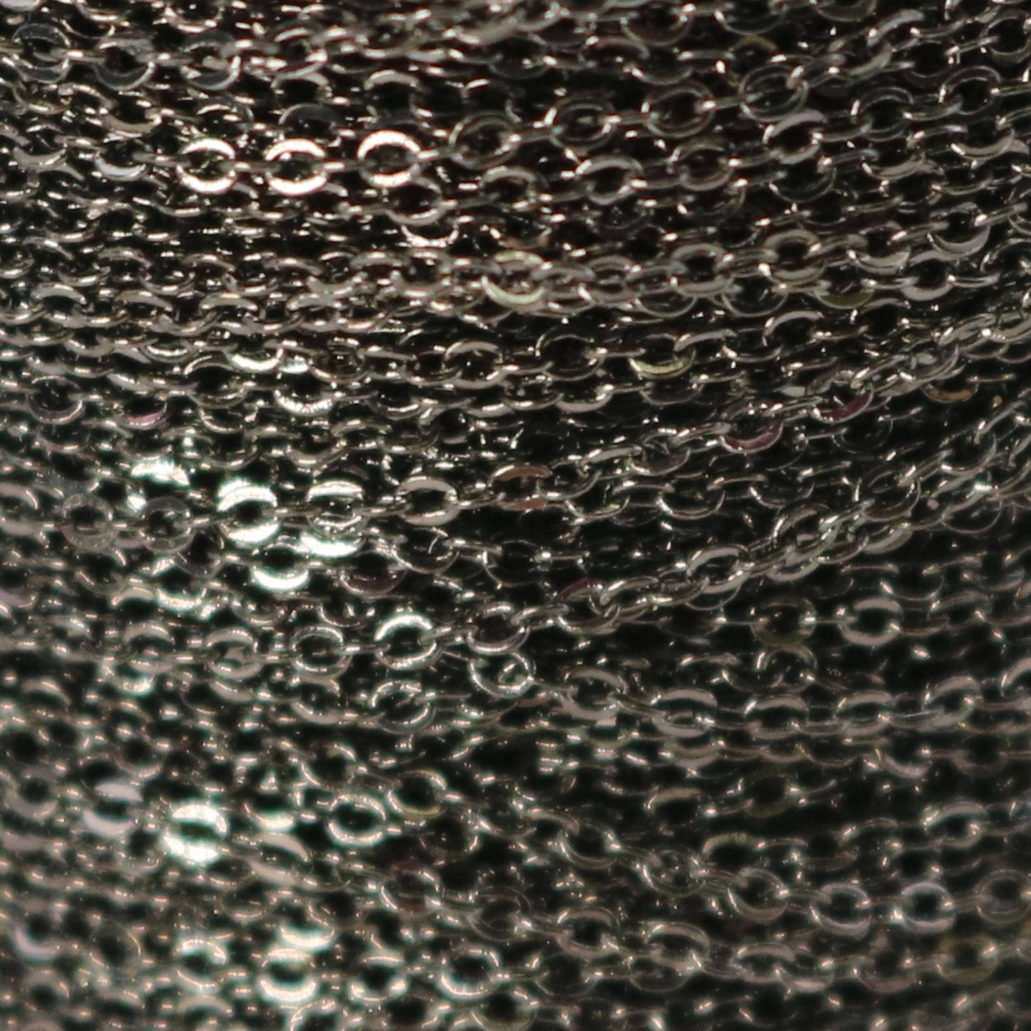3 feet Gunmetal Plated Micro Flat Chain - 1.5x1.2mm SOLDER Chain -little Oval Small Flat Soldered Cable - Ship from California USA - 1512F