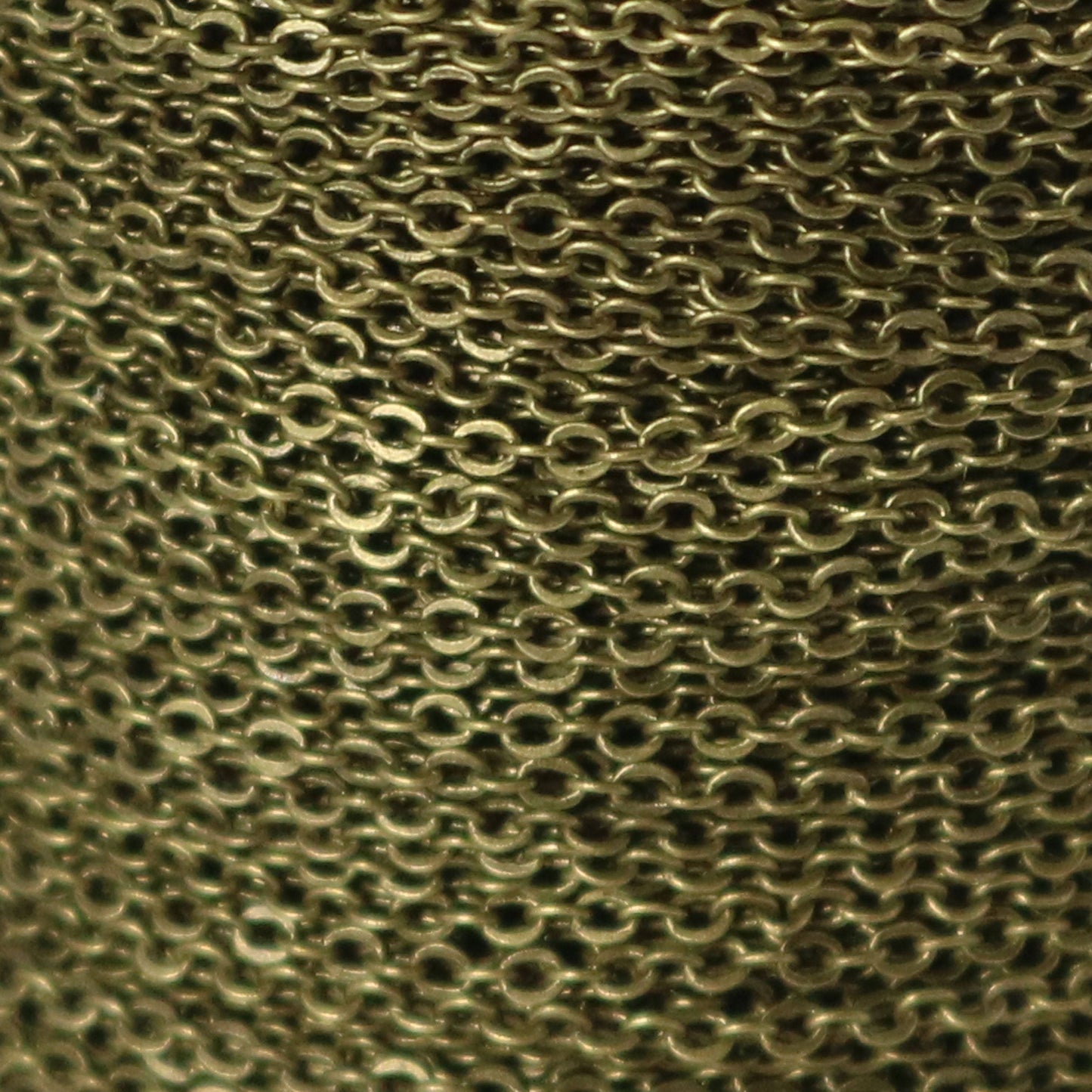 3 feet Antique Brass Micro Flat Chain - 1.5x1.2mm SOLDER Chain - little Oval Small Flat Soldered Cable - Ship from California USA - 1512F