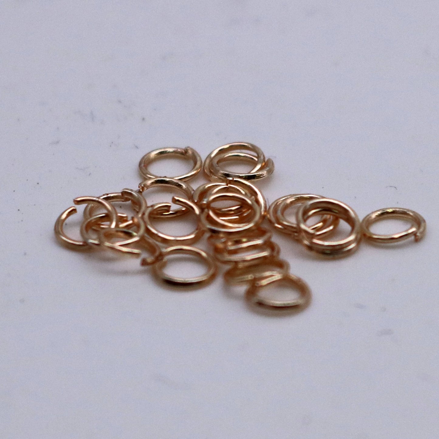 200 pcs 4mm Jump Rings, TARNISH Resistant Tarnish FREE Anti Tarnished Rose Gold, Jump Rings Open 4x0.6mm 22 Gauge 22G Bulk - ATO6x4
