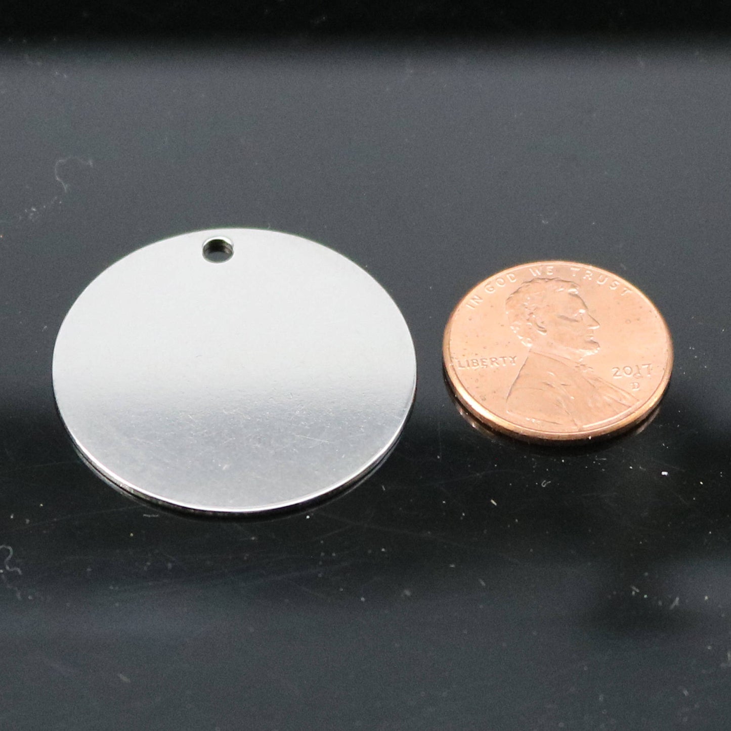 10 pcs of Stainless Steel Stamping Blanks Disc - 30mm 18 gauge 1.0mm thickness - Blank Stamping Metal Flat Discs Tags