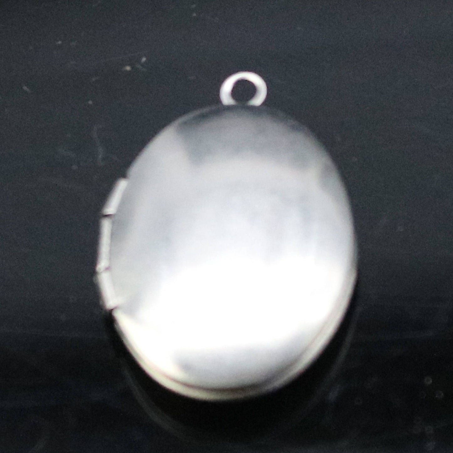 1/5/10/25 pcs STAINLESS STEEL Plain Oval Locket Pendant Charm - 16x24mm 5mm thickness - Pendant Charm - Ship from California USA
