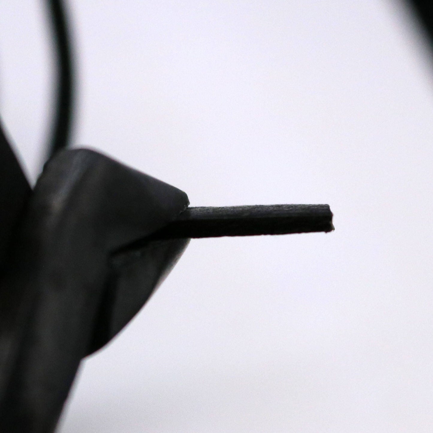 3/8 inch 10mm x 84" Black Genuine Leather Strap - Premium Quality Real Leather - 7 Feet Long - 3/8 Inch / 10mm Flat Strip -Ship USA