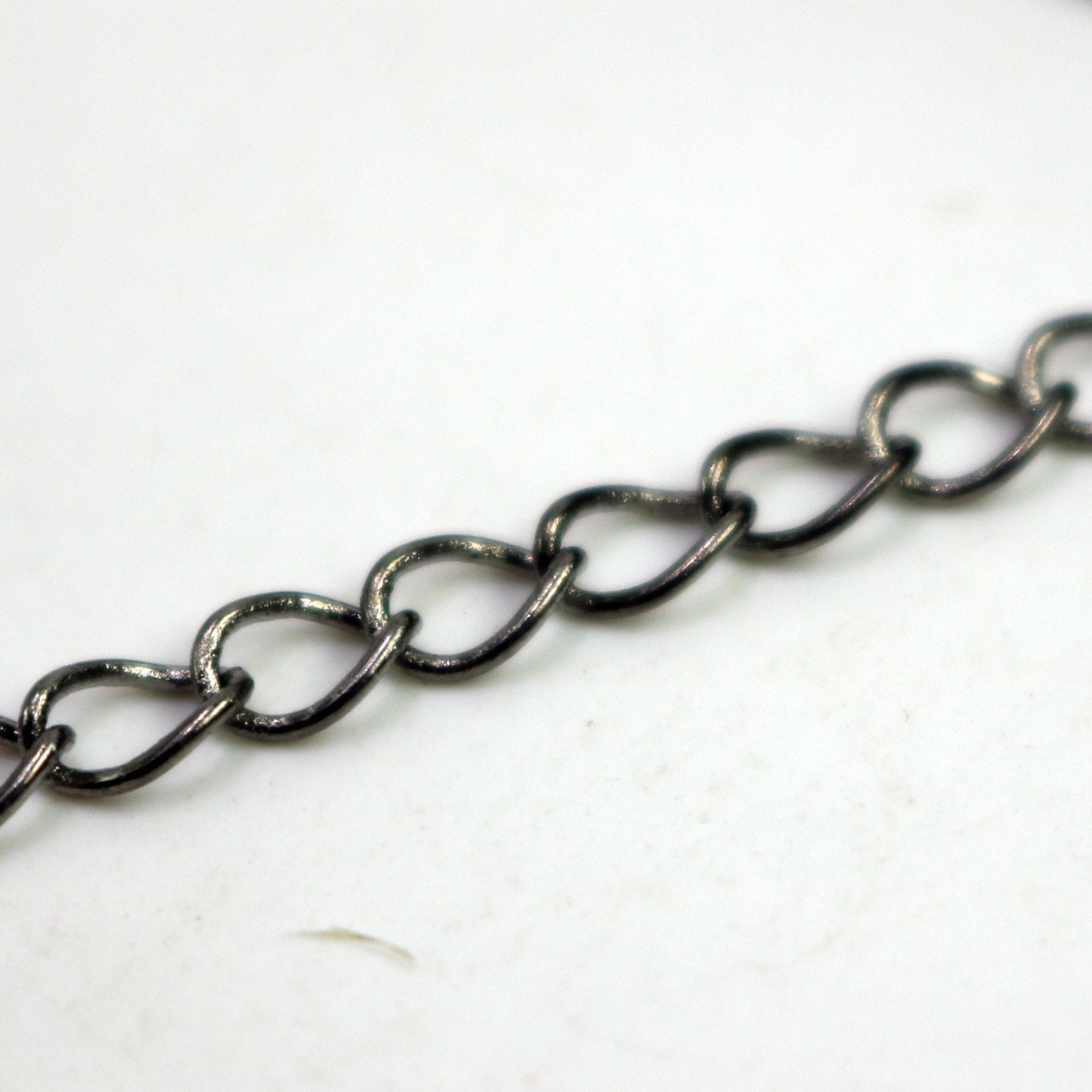 10 ft Gunmetal SOLDER Curb Chain EXTENDER Chain - 3.8x4.5mm Soldered Link - 3845CU