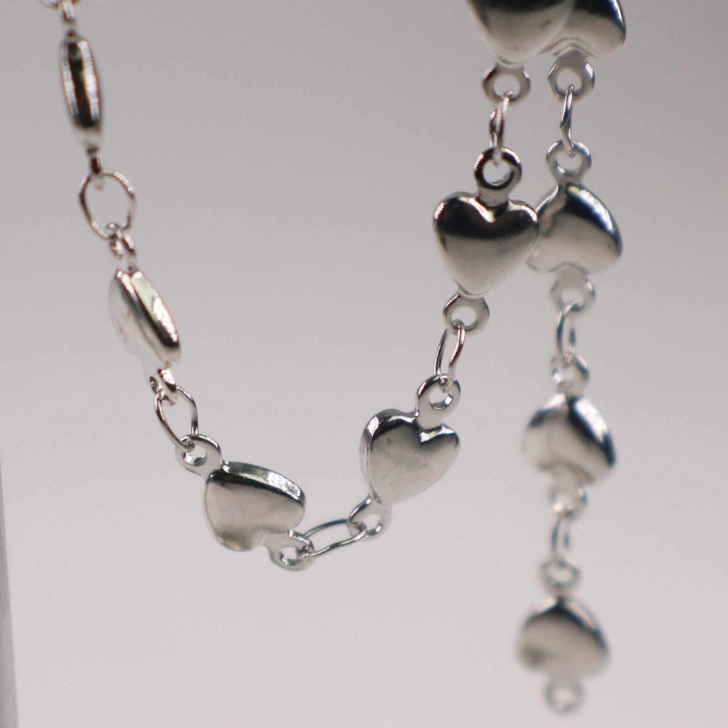 Stainless Steel Handmade Custom Chain - 6x10mm 1.9mm thickness HEART Link Chain, 12/36/120 inch - Necklace Bracelet Soldered Link