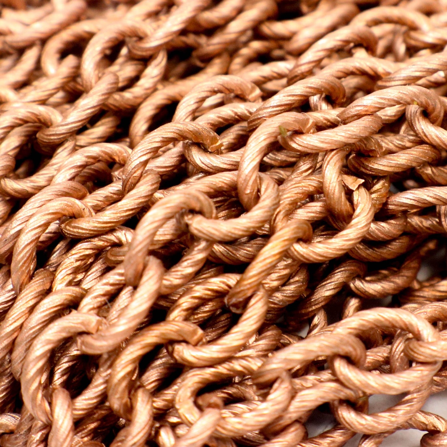 New 5 feet of Antique Copper Oval BIG Chunky Texture Cable Chain - 8x7mm Unsoldered Link - Necklace Bracelet Bulk Chain - 8070TX