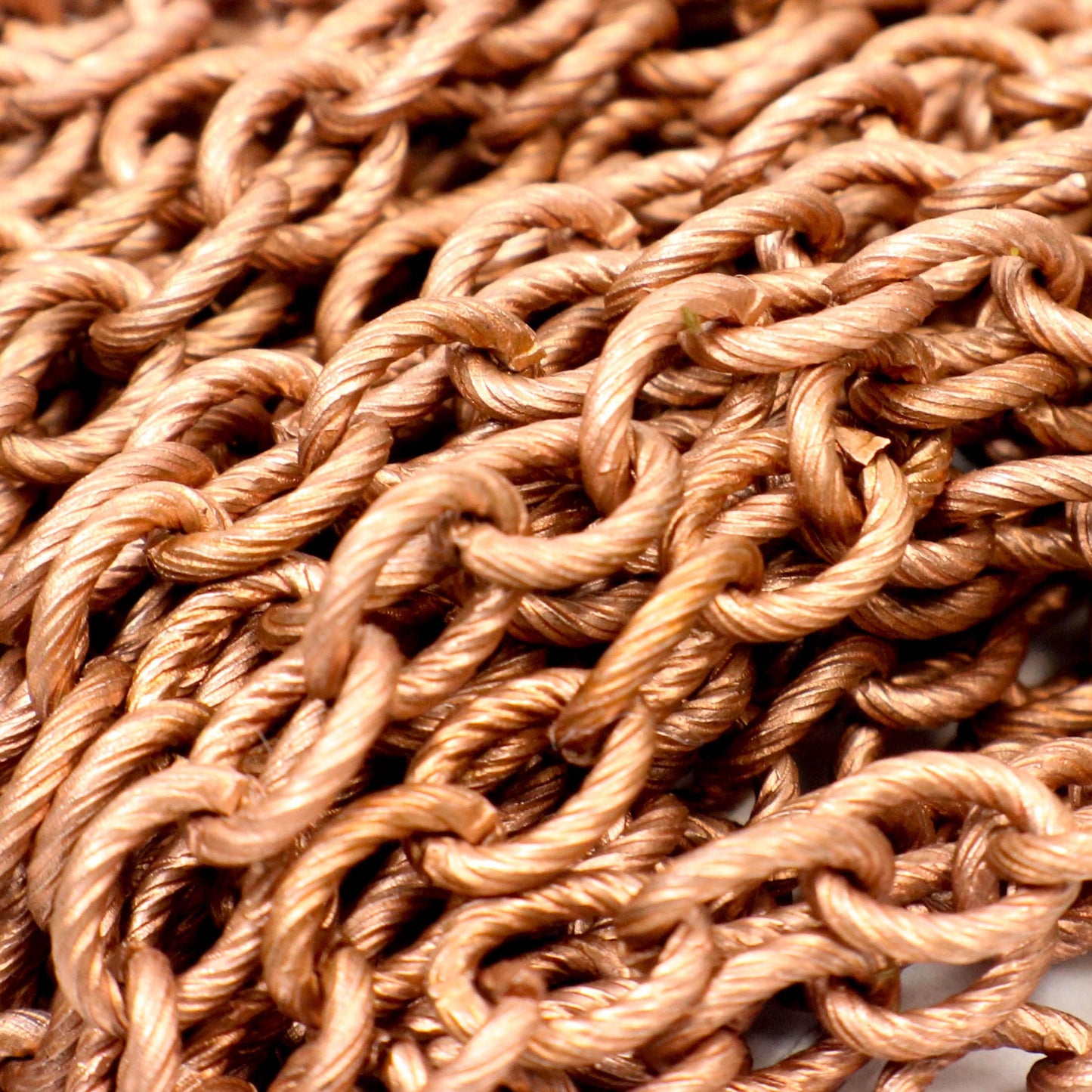 New 10 feet of Antique Copper Oval BIG Chunky Texture Cable Chain - 8x7mm Unsoldered Link - Necklace Bracelet - 8070TX