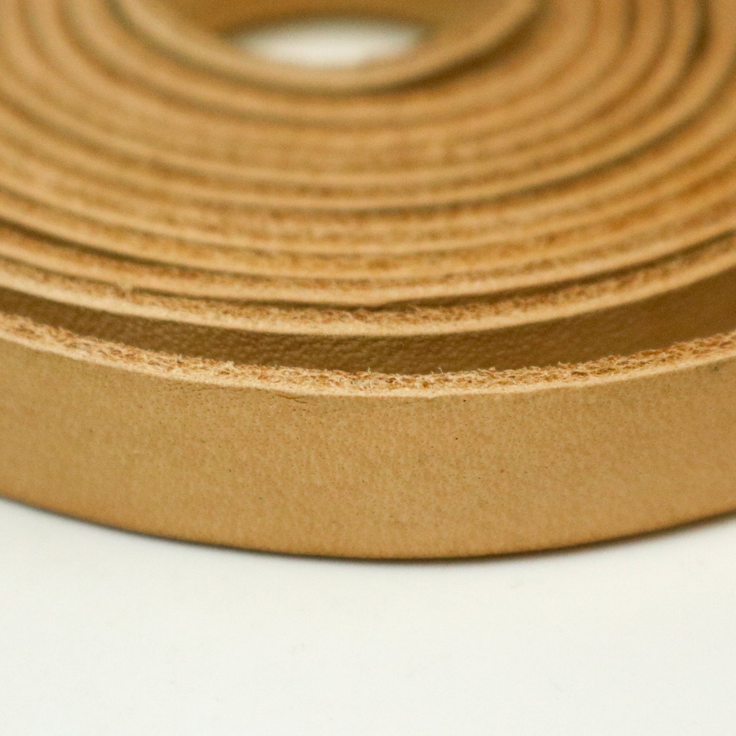 3/8 inch 10mm x 84" Nude Leather Genuine Leather Strap - Premium Quality Real Leather - 7 Feet Long - 3/8 Inch / 10mm Flat Strip