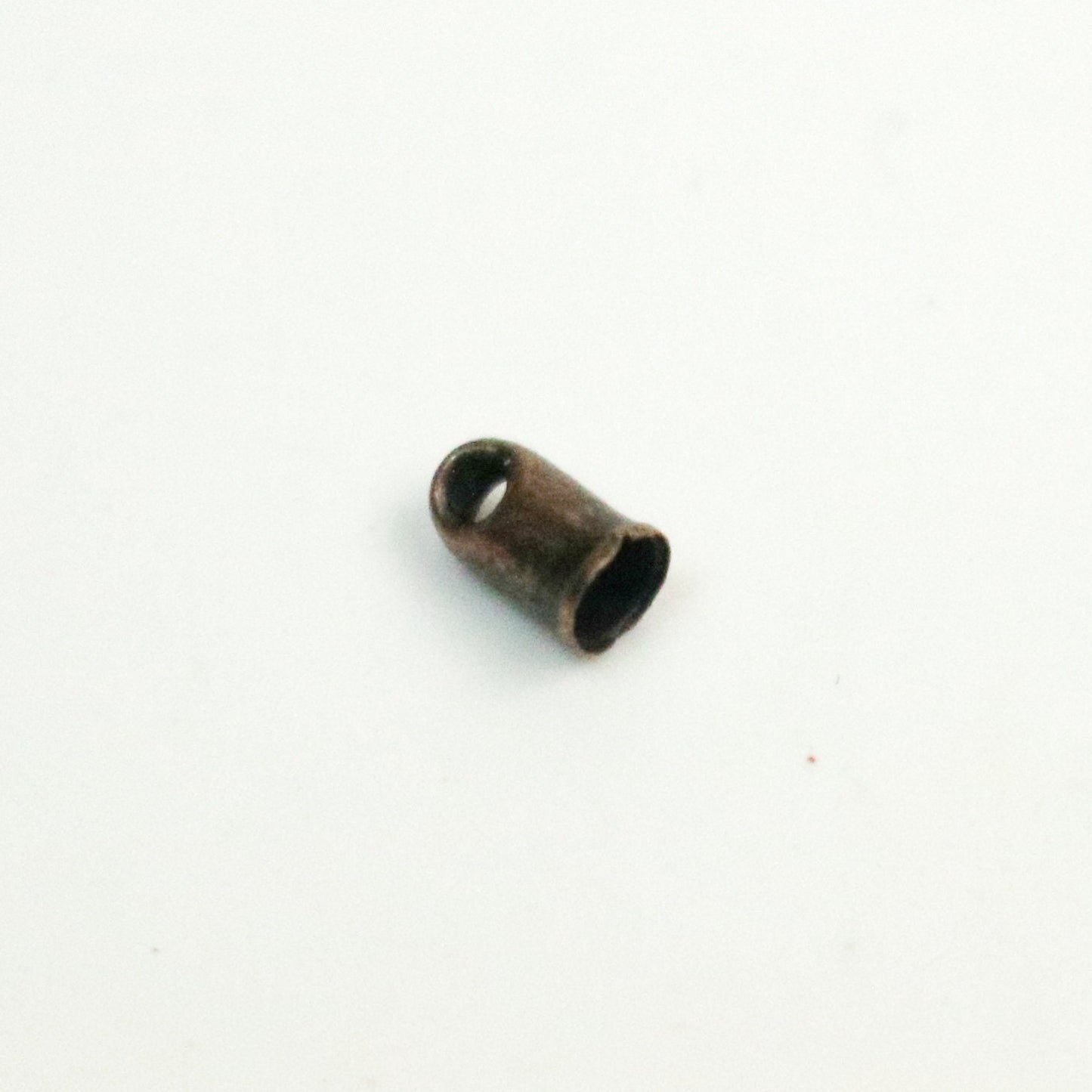 100 pcs of Antique Brass Plated Cord End Tips Cap for 2mm