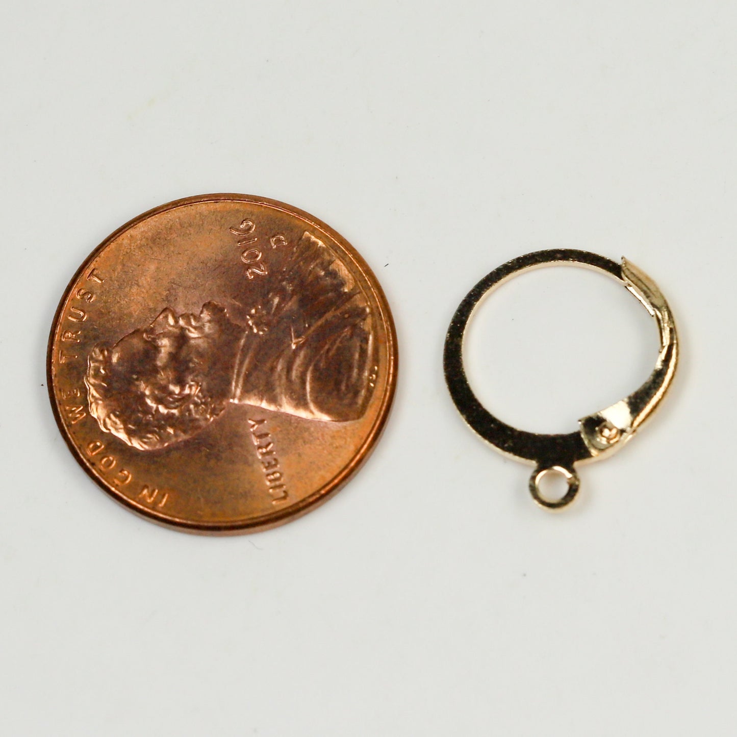 New 30 Champagne Gold Plated / Pinky Gold Plated ROUND Leverback Earrings earwire - 12x9mm Brass Earring Lever Back - ELR9