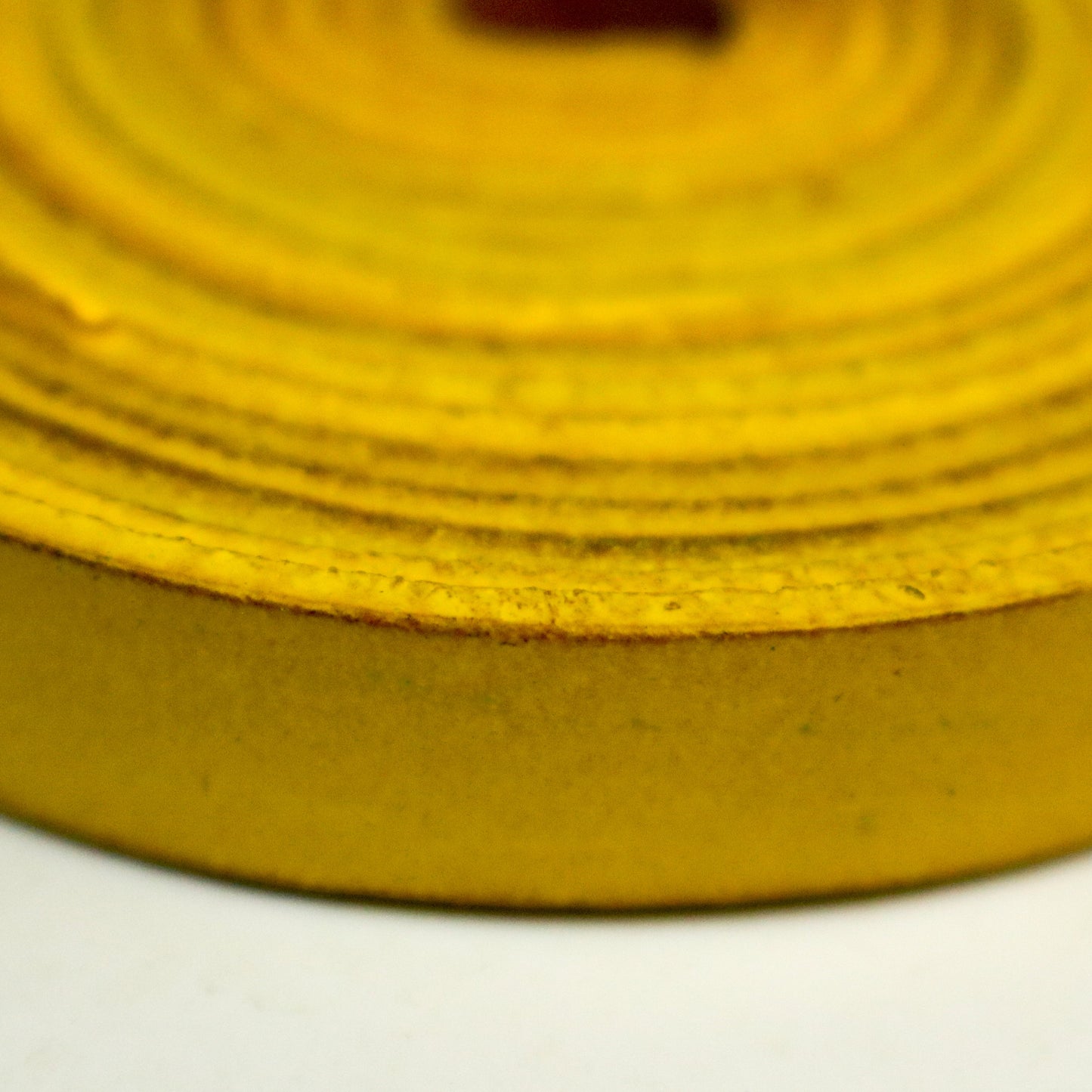 3/8 inch 10mm x 84" Yellow Genuine Leather Strap - Premium Quality Real Leather - 7 Feet Long - 3/8 Inch / 10mm Flat Strip