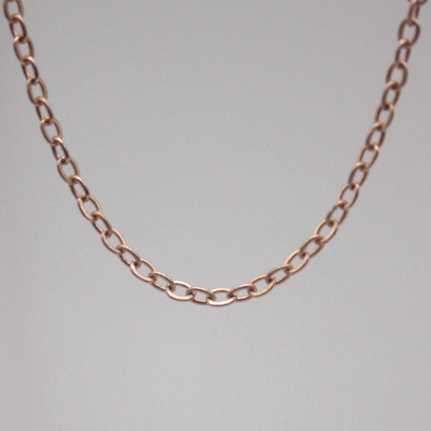 300 feet TARNISH Resistant Tarnish FREE Anti Tarnished Champagne Gold Plated Flat Cable Chain - 2.4x1.7mm SOLDER - Soldered - AT2417F