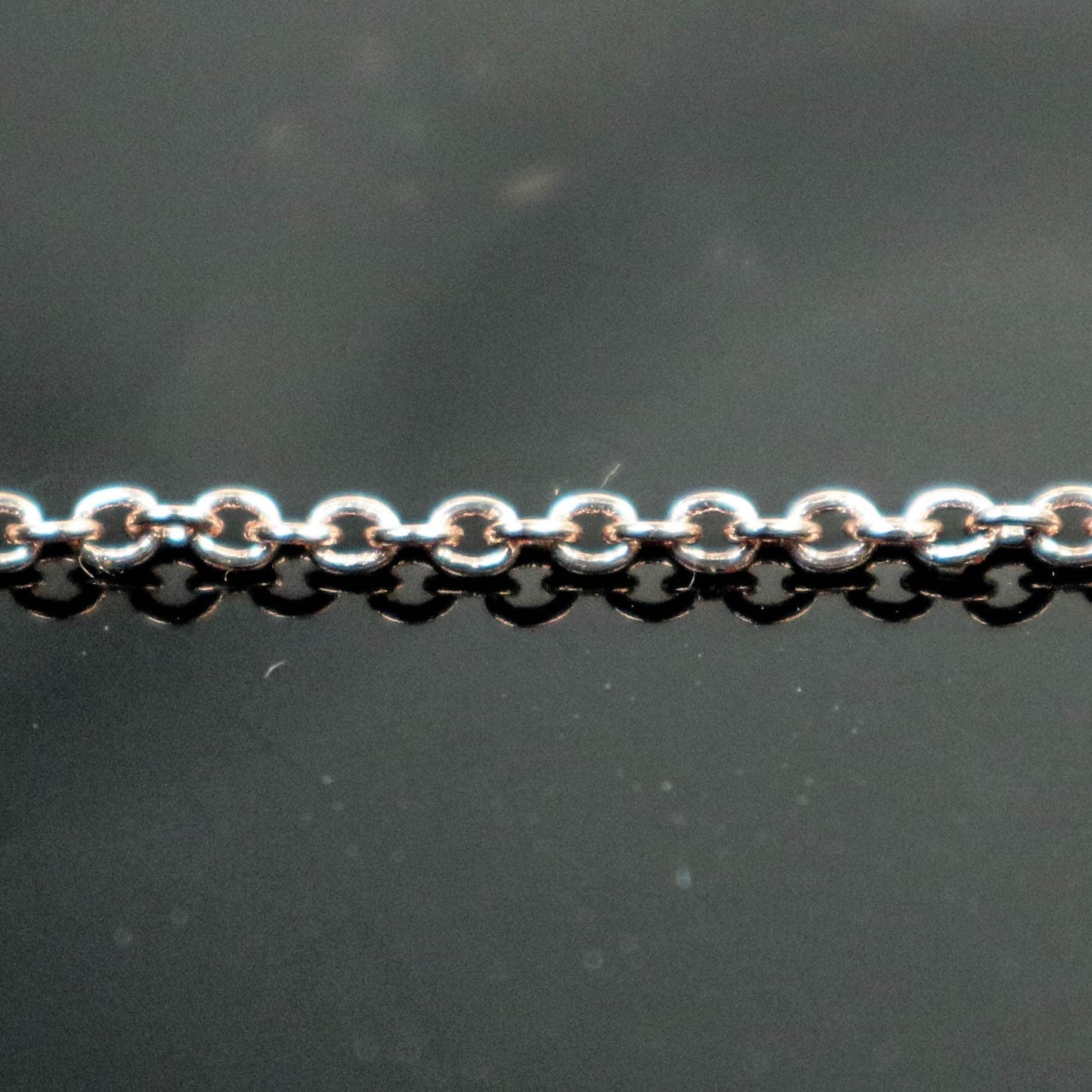 3 feet TARNISH Resistant Tarnish Free Anti Tarnished - ROSE Gold Plated Micro Flat Chain - 2mm 2x1.4mm SOLDER - little Soldered AT214F