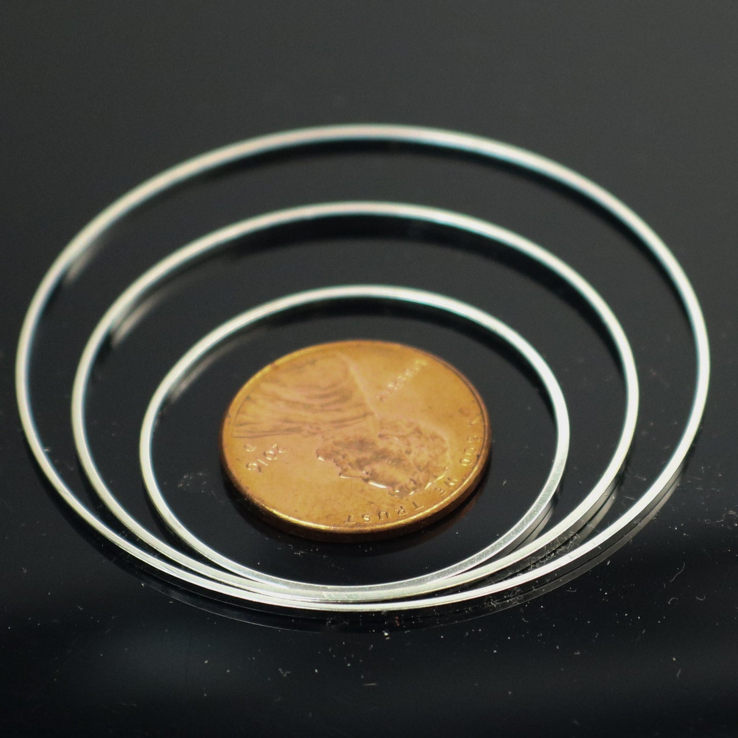 100 pcs Sterling Silver Plated Ring Circle - 30mm x 1.0mm - Ring Circle Link Connector Closed Jump Rings - ship from California USA