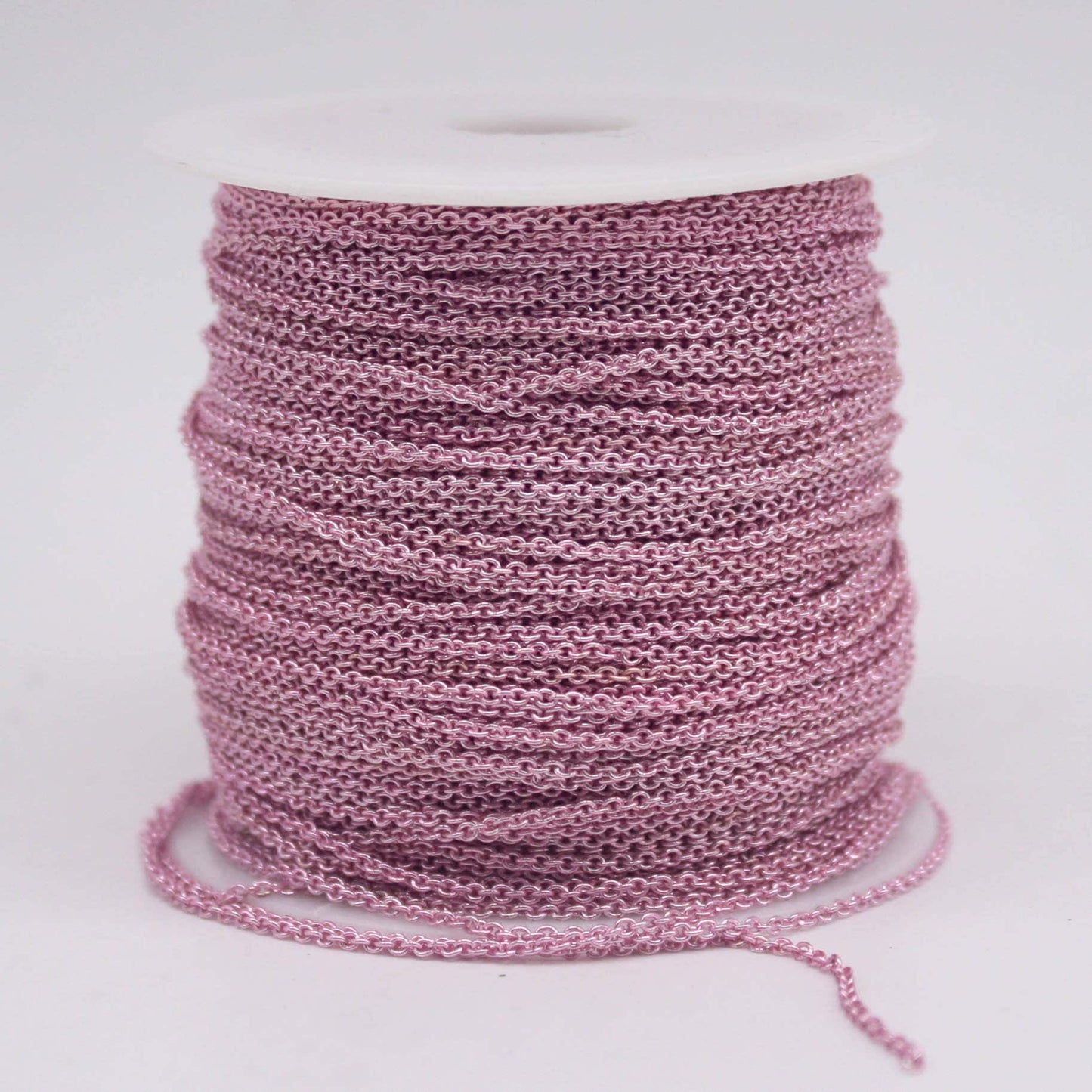 10 feet TARNISH Resistant Tarnish FREE Anti Tarnished Pink Copper Plated Dainty Chain - 1.6x1.4mm SOLDER - Oval Soldered - AT1614S