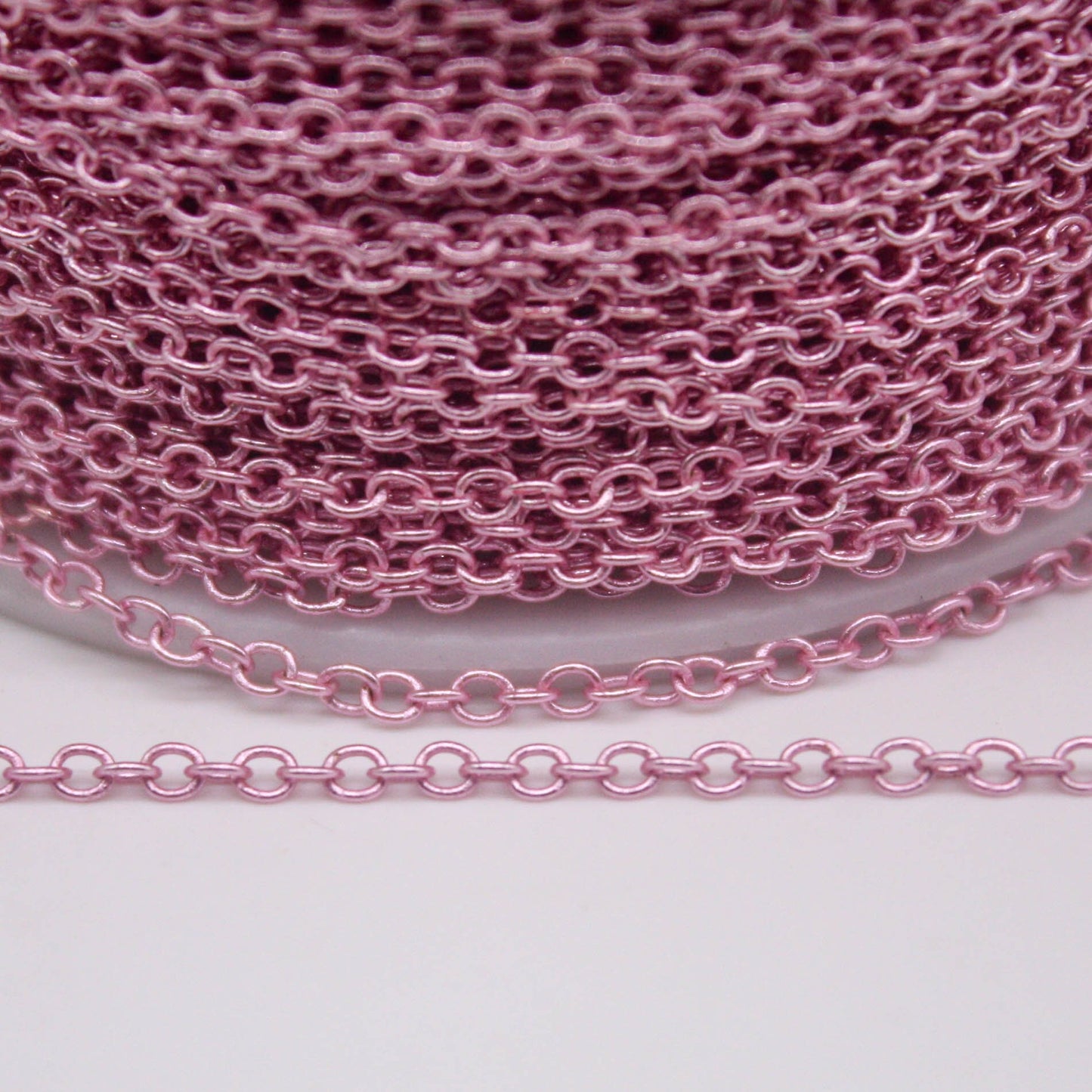 10 feet TARNISH Resistant Tarnish FREE Anti Tarnished - Bright Copper Plated Cable Chain - 2x2.5mm SOLDER - Small Soldered AT225