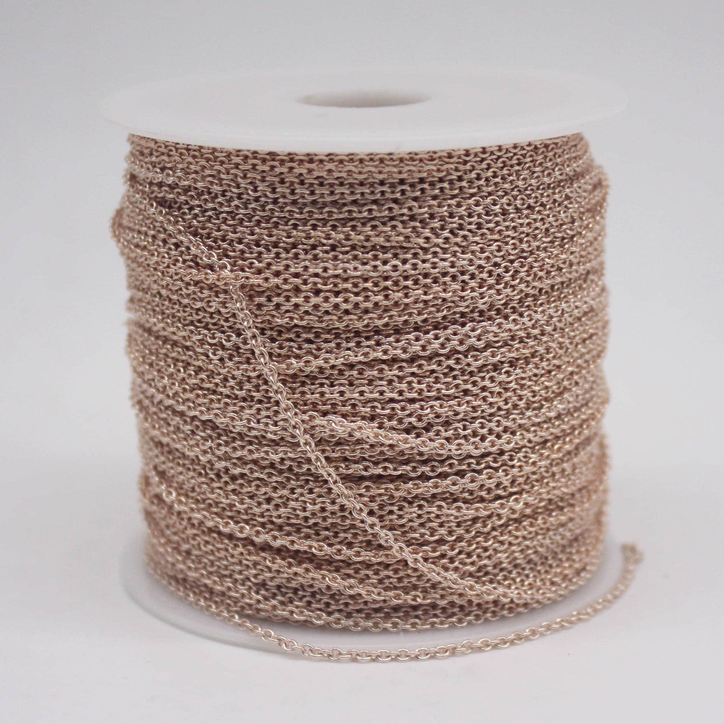 300 feet TARNISH Resistant Tarnish FREE Anti Tarnished Champagne Gold Plated Dainty Chain - 1.6x1.4mm SOLDER - Soldered - AT1614S