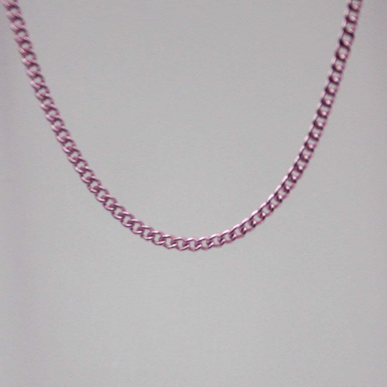 300 Ft Non TARNISH Curb Chain - Pink Copper Plated Micro Tiny Small Curb Chain - 1.3mm SOLDER - Anti Tarnish Free Resistant Chain - AT1.3S