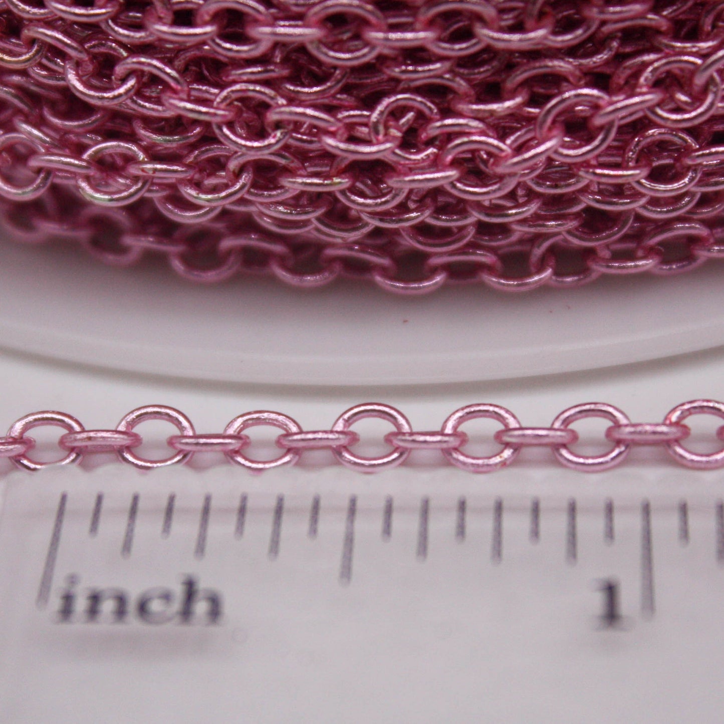 300 Ft Non Tarnish Big Chunky Cable Chain - Pink Copper Plated Round Cable Chain Sturdy SOLDERED Heavy Chain 4X5mm 22Gauge 22G - AT450S