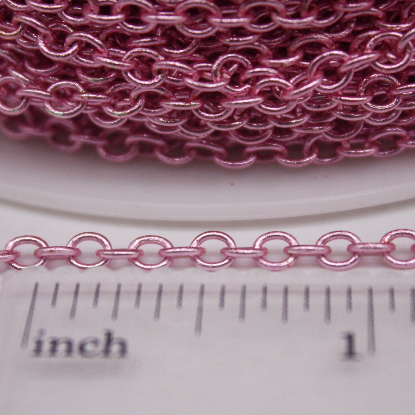 100 Ft Non Tarnish Big Chunky Cable Chain - Pink Copper Plated Round Cable Chain Sturdy SOLDERED Heavy Chain 4X5mm 22 Gauge 22G - AT450S