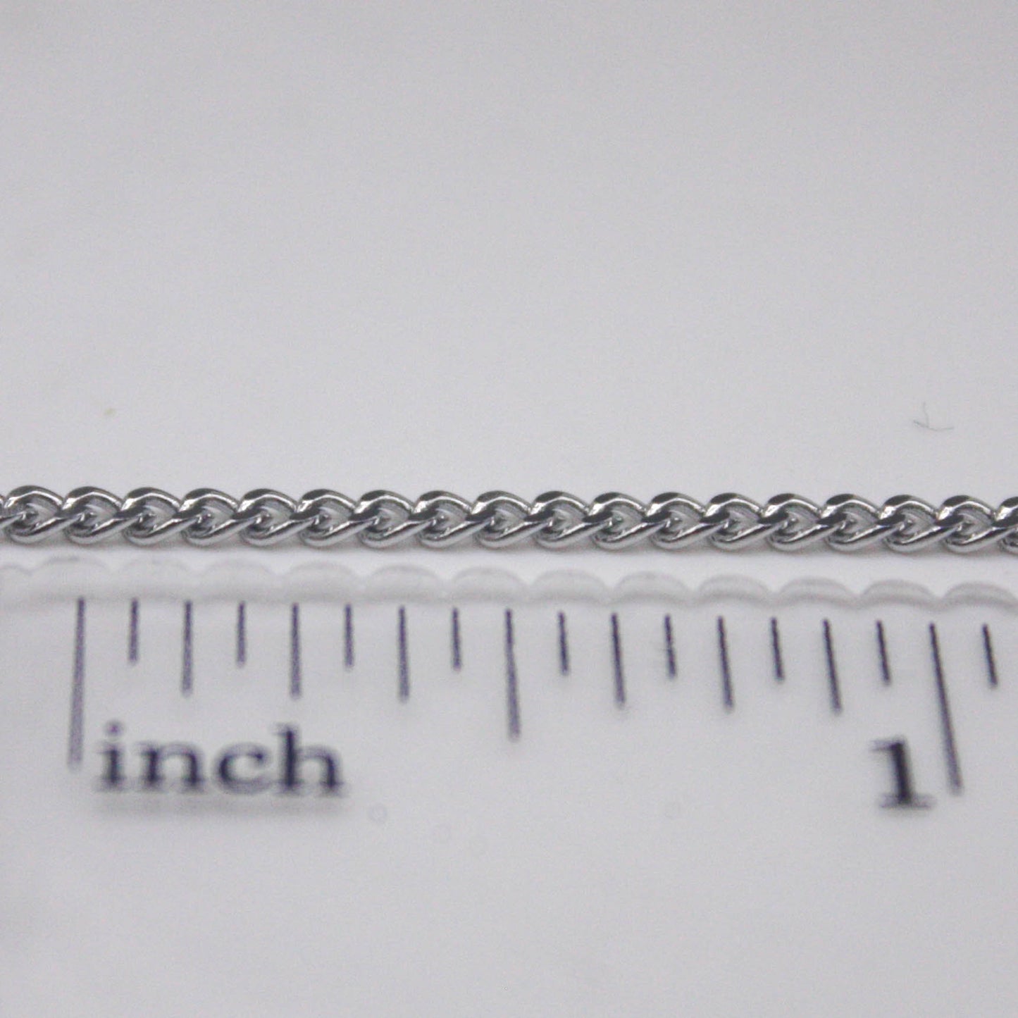 10 Ft of Stainless Steel Curb Chain bulk, Diamond Cut Facet, Diamond Cut Edge Curb Chain Necklace Bracelet - 2.0mm width 1.0mm thickness