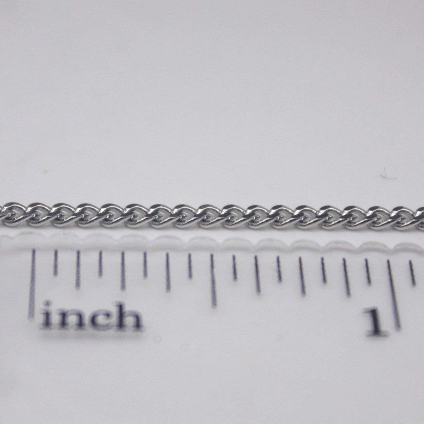 100 feet of Stainless Steel Curb Chain bulk, Diamond Cut Facet, Diamond Cut Edge Curb Chain Necklace Bracelet - 2.0mm width 1.0mm thickness