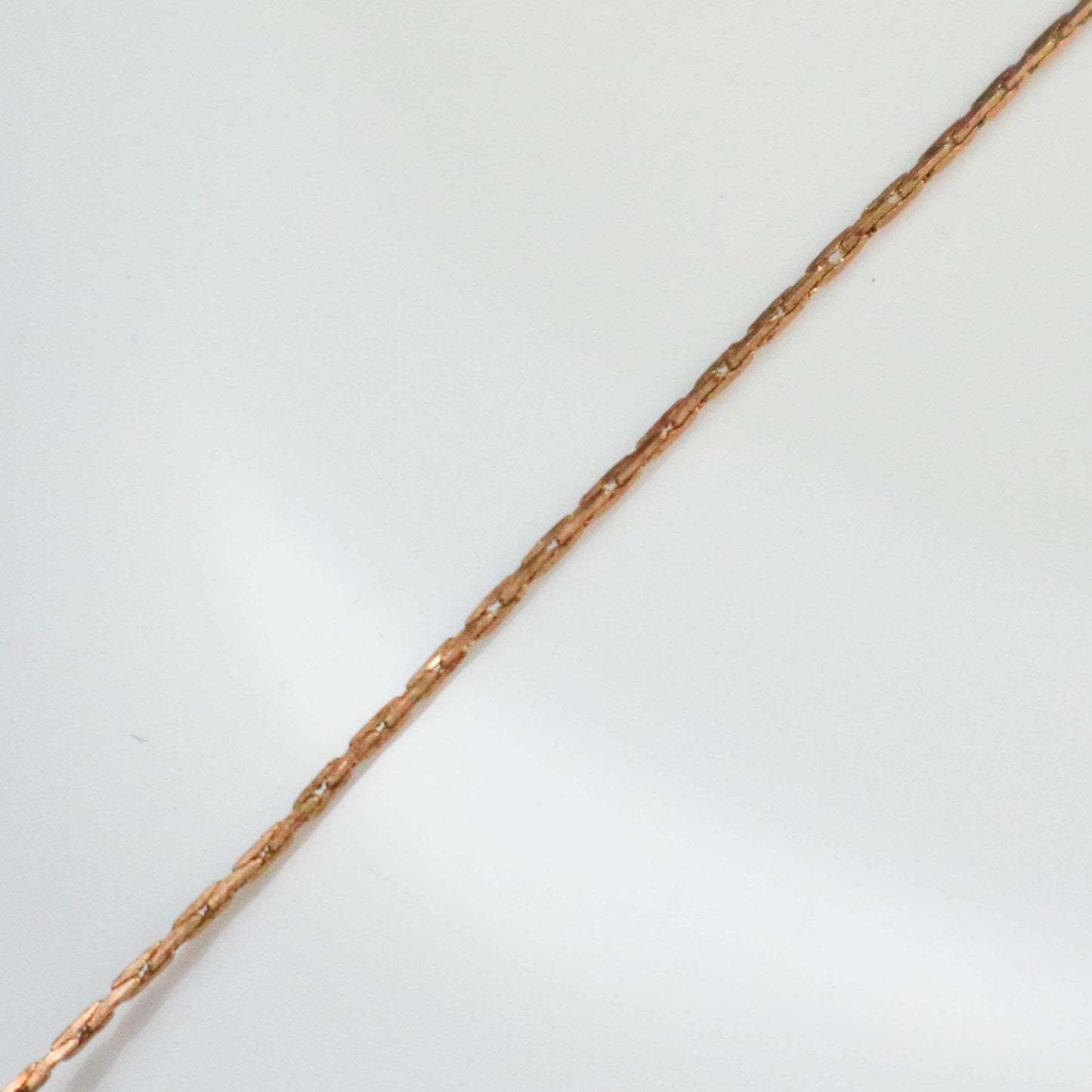 32 feet of Thin Delicate Beading Chain Boston Link Thin Chain - (Penny) Copper Color Plated - 0.79mm Thickness - Necklace Wholesale Chain