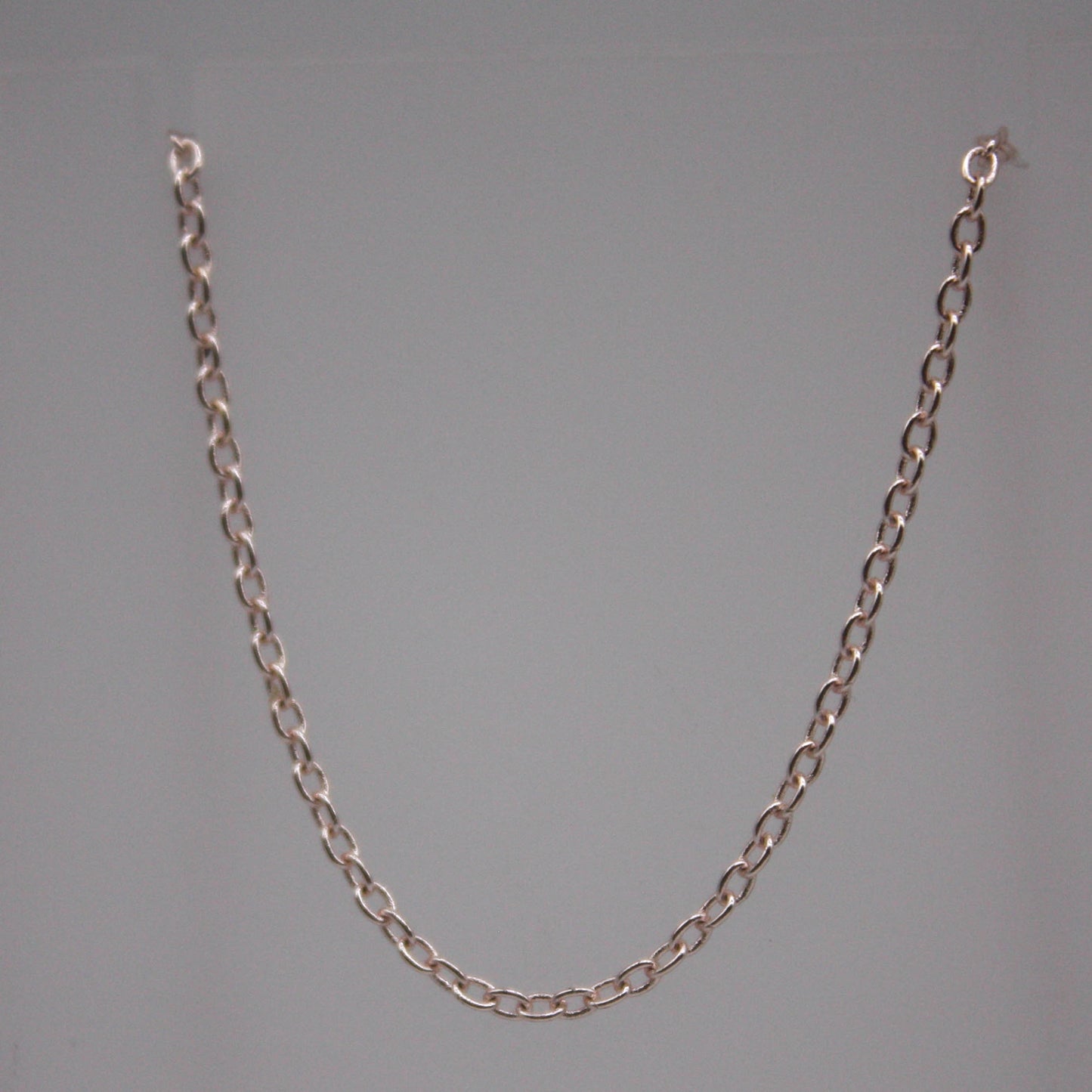 100 Ft. Non Tarnish Soldered Cable Chain - Rose Gold Plated Plain Cable Chain - 2.0x1.4mm Anti Tarnish Free Resistant Cable Chain - AT2014S