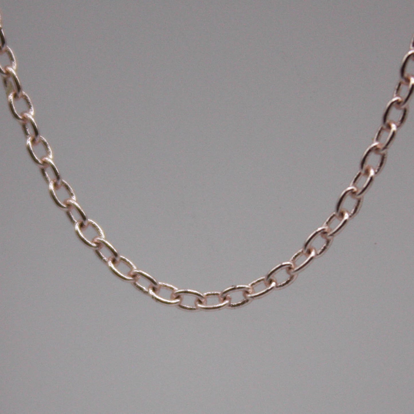 32 feet TARNISH Resistant Free Anti Tarnished Rose Gold Plated Plain Cable Chain - 2.0x1.4mm SOLDER - Soldered Link - AT2014S