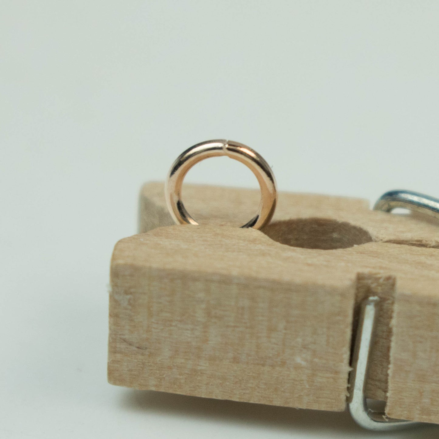 Rose Gold Jump Ring Bulk Open Link - 5mm - 100 Pcs - 0.8mm 20G 20 Gauge Thickness - Round Jewelry Finding Making Connector Jumpring 8x5mm