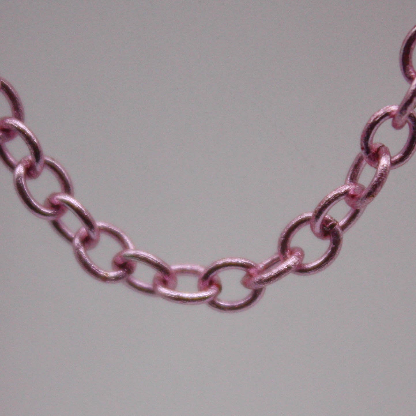 100 Ft Non Tarnish Big Chunky Cable Chain - Pink Copper Plated Round Cable Chain Sturdy SOLDERED Heavy Chain 4X5mm 22 Gauge 22G - AT450S