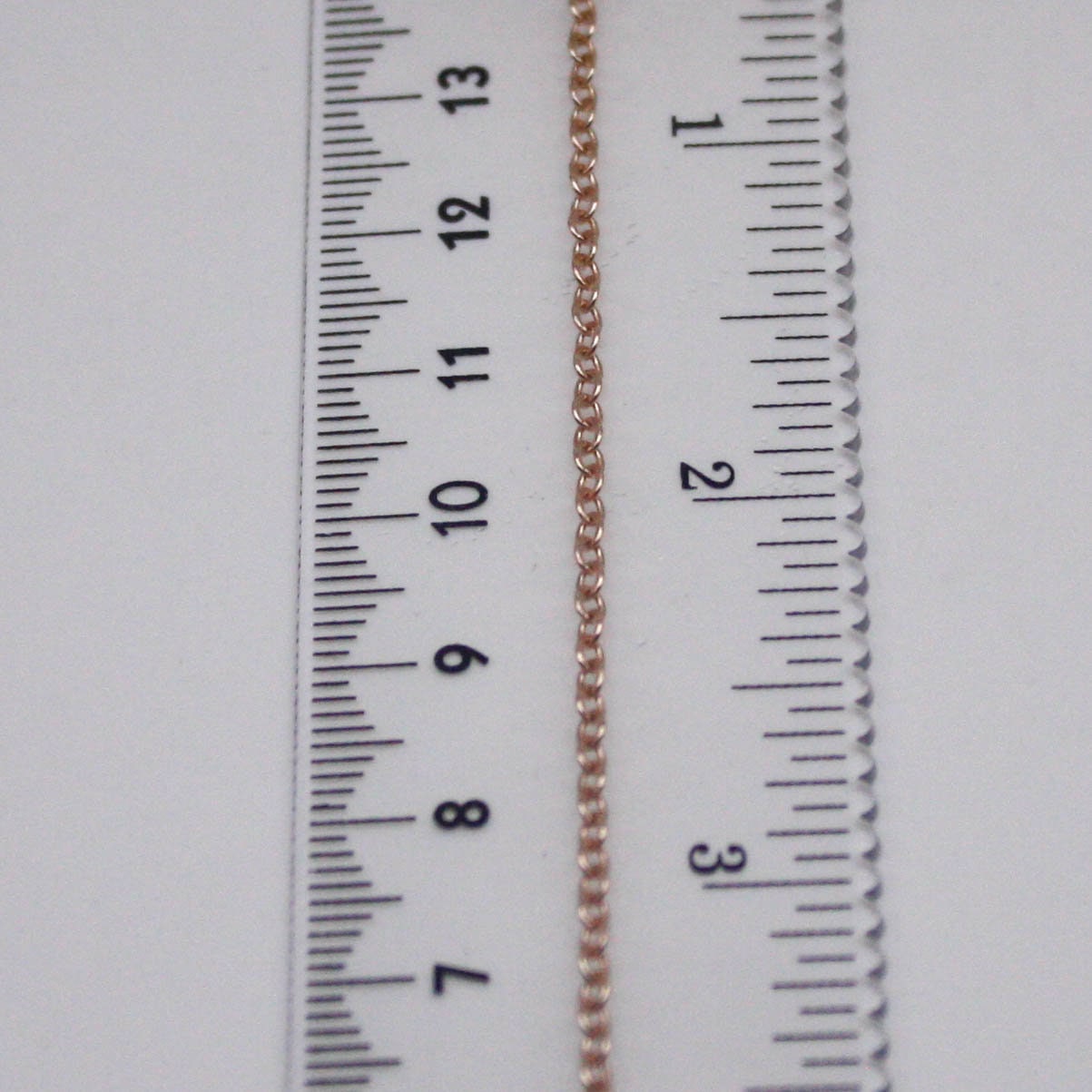 3 Ft. Non Tarnish Soldered Cable Chain - Champagne (Pinky) Gold Plated Plain Cable Chain - 2.0x1.4mm SOLDER - Soldered Link - AT2014S