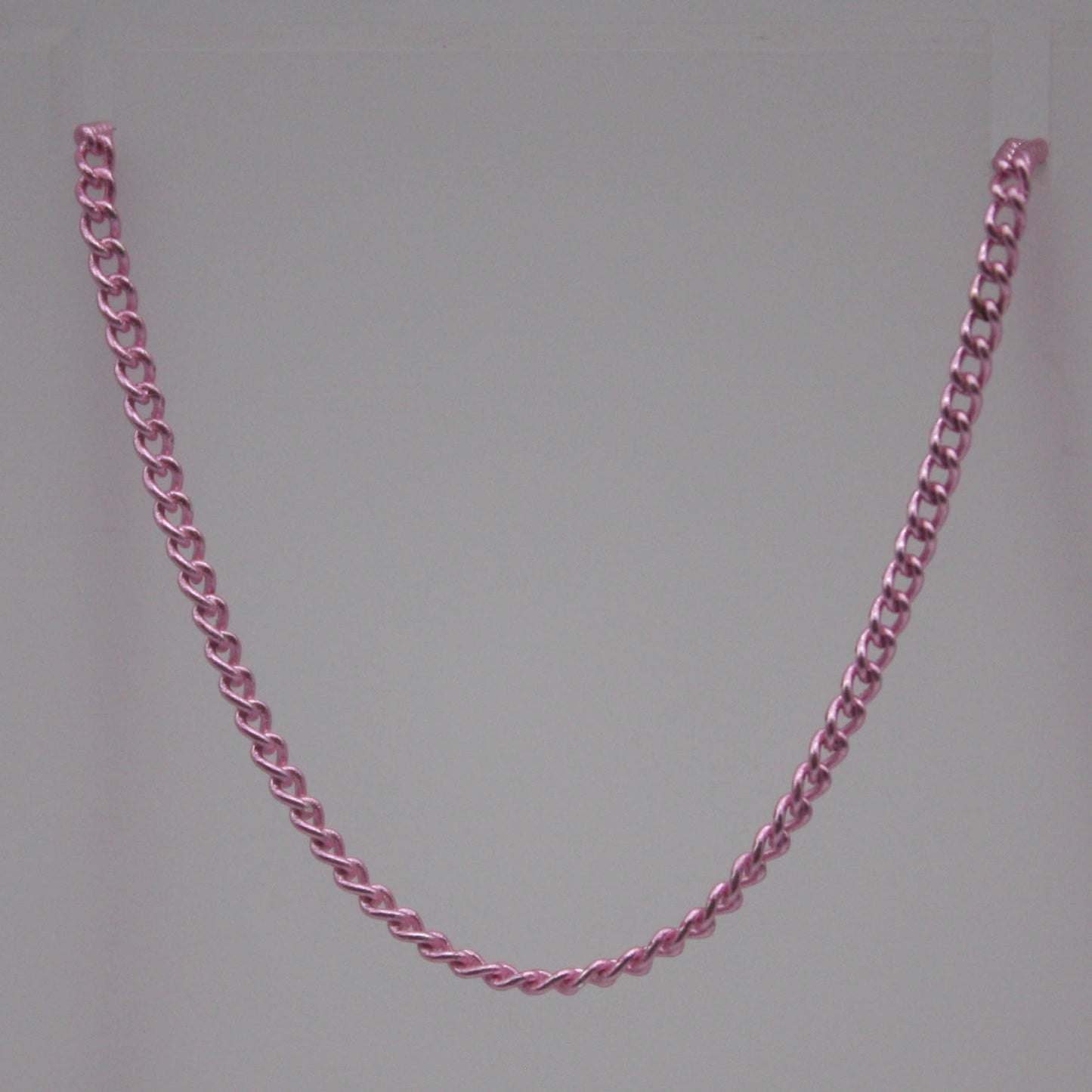 New 100 Non Tarnish Curb Chain - Pink Copper Plated Solder Curb Chain - 1.6mm Link - Anti Tarnish Free Curb Chain - AT1.6S