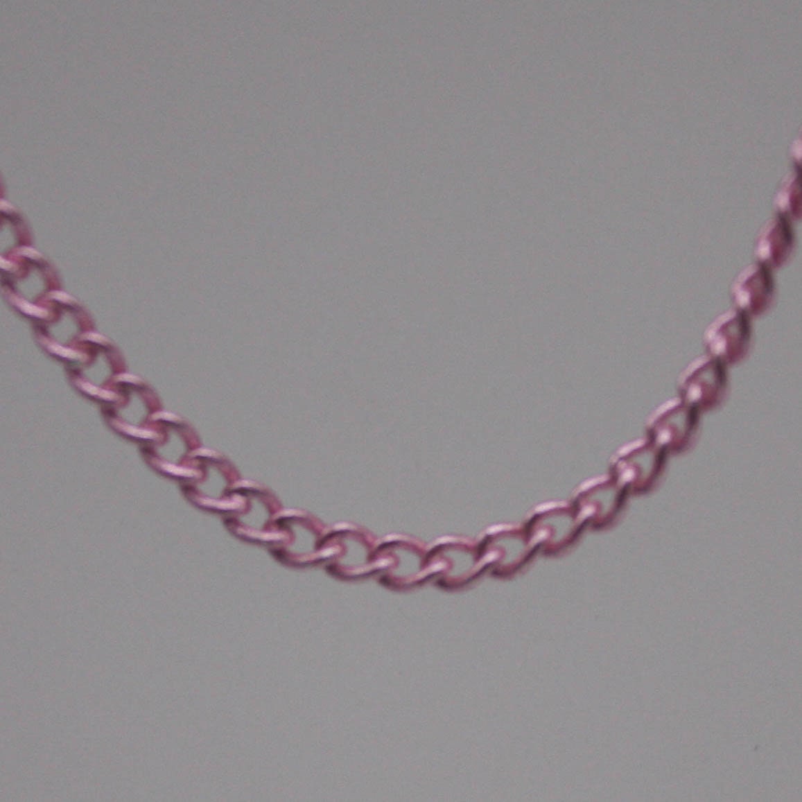 New 3 Non Tarnish Curb Chain - Pink Copper Plated Solder Curb Chain - 1.6mm Link - Anti Tarnish Free Curb Chain - AT1.6S