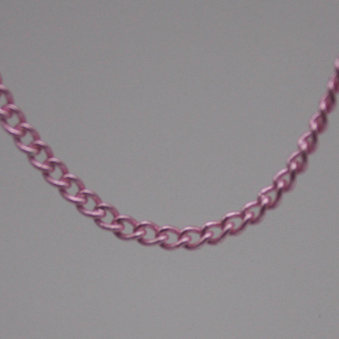 New 100 Non Tarnish Curb Chain - Pink Copper Plated Solder Curb Chain - 1.6mm Link - Anti Tarnish Free Curb Chain - AT1.6S