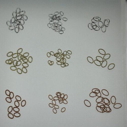 6x5mm OVAL Jump Rings, 200 Antique Brass Jump Rings / Bronze Open 6x5x0.7mm 21 Gauge 21G Link Connector Open Jump Rings 7x6x5mm