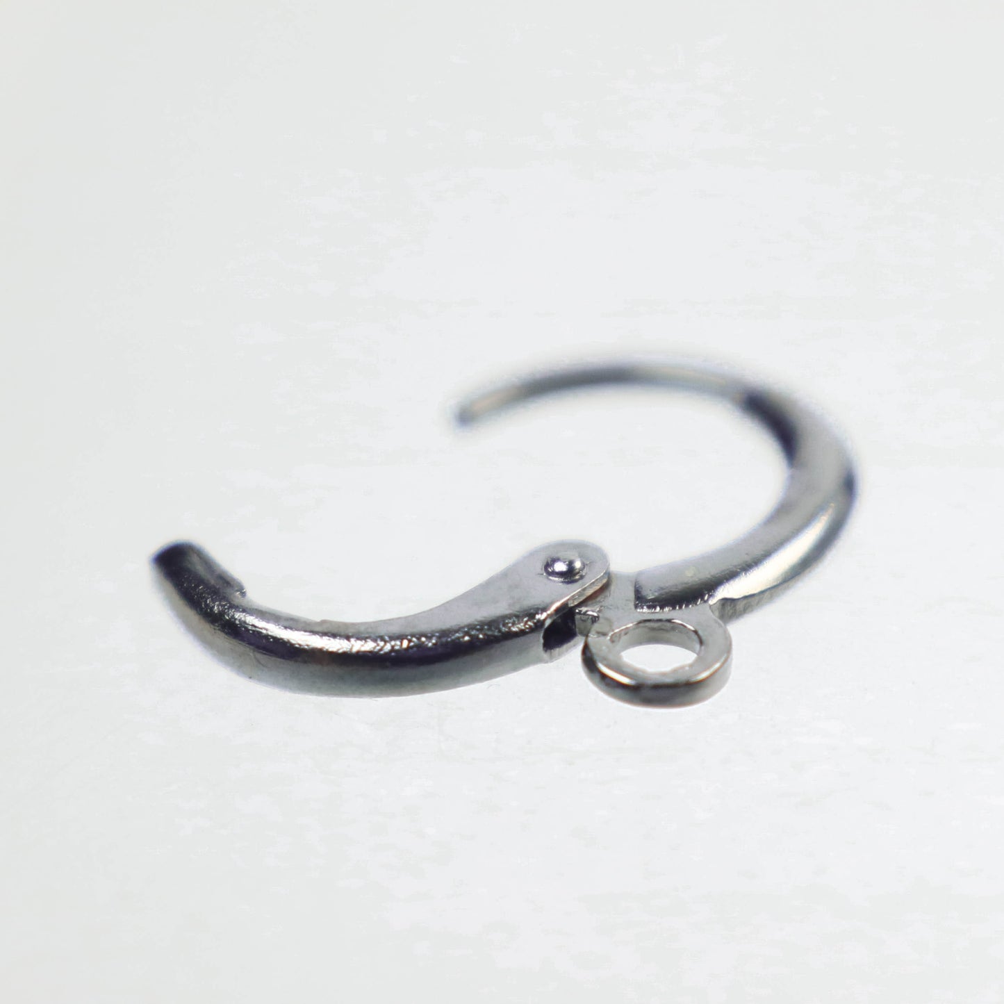 Leverback Earring 30 Pcs - ROUND Bulk Gunmetal - High Quality Sturdy Dedicated Round Earring Ear Wire Hook - 12mm Width - ELR12