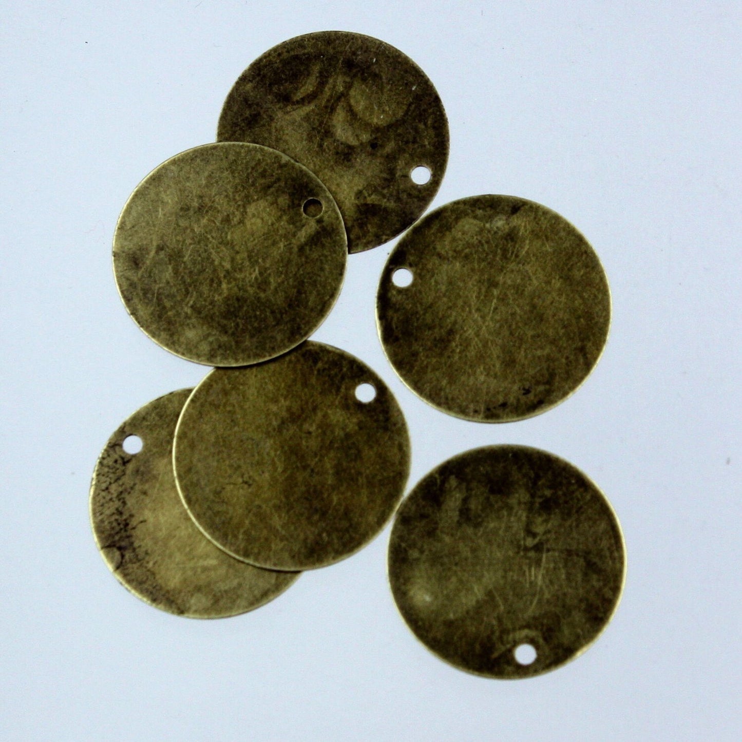 50 pcs of Antique Brass Finished Coin drop dangle 18mm