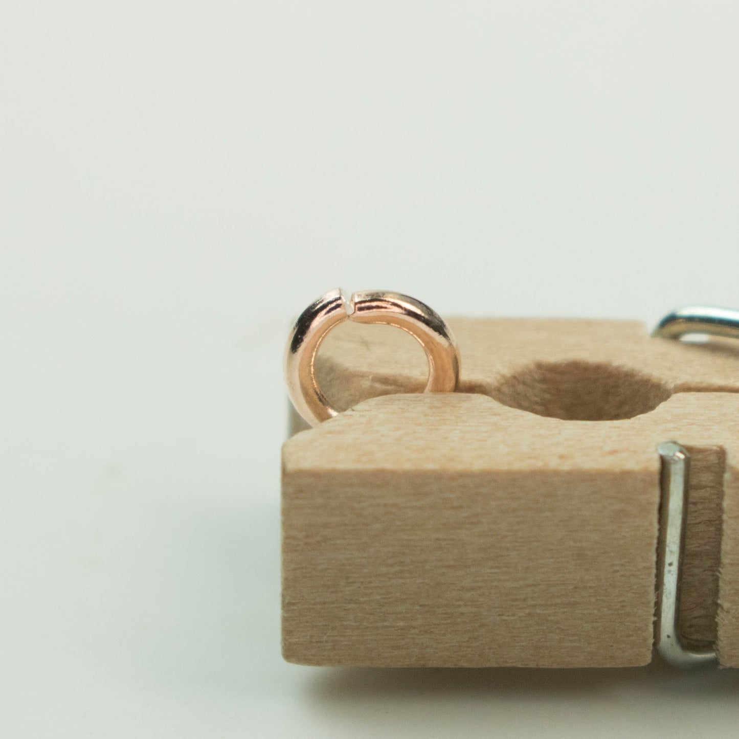 Rose Gold Jump Ring Bulk Open Link - 5mm - 200 Pcs - 0.7mm 21G 21 Gauge Thickness - Round Jewelry Finding Making Connector Jumpring - 7x5mm