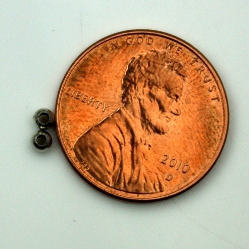 500 pcs of Antique Silver Plated Round Spacer Beads - 2.3mm